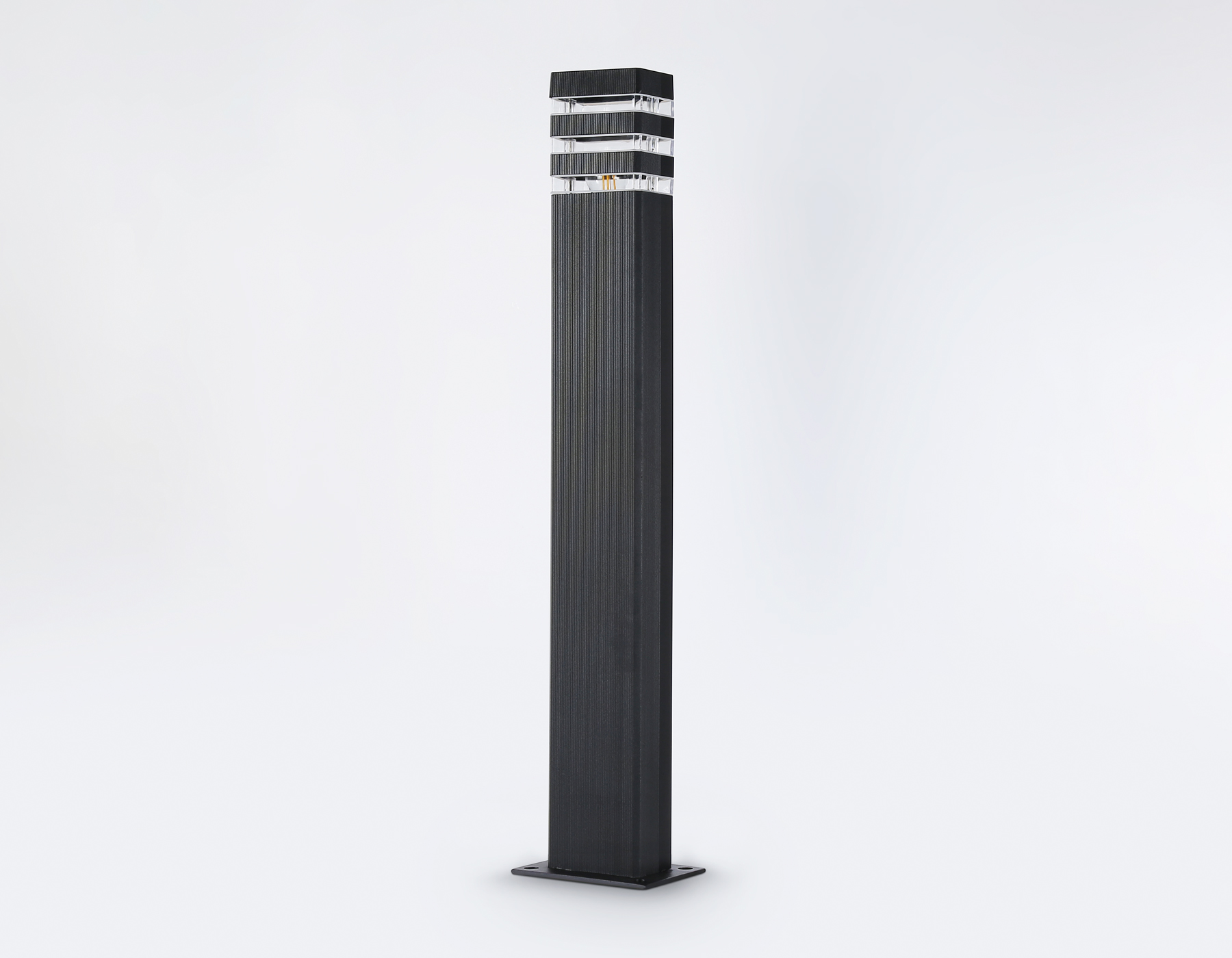 Уличный ландшафтный светильник ST2588 BK/CL черный/прозрачный IP54 E27 max 40W 110*65*800