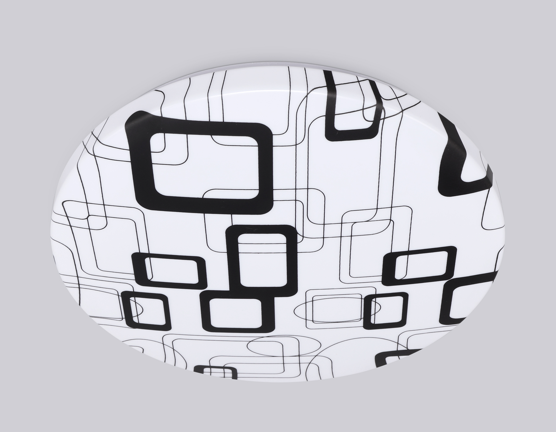 Потолочный LED светильник FZ1044 WH/BK белый/черный 30W 6400K D370*55 (Без ПДУ)