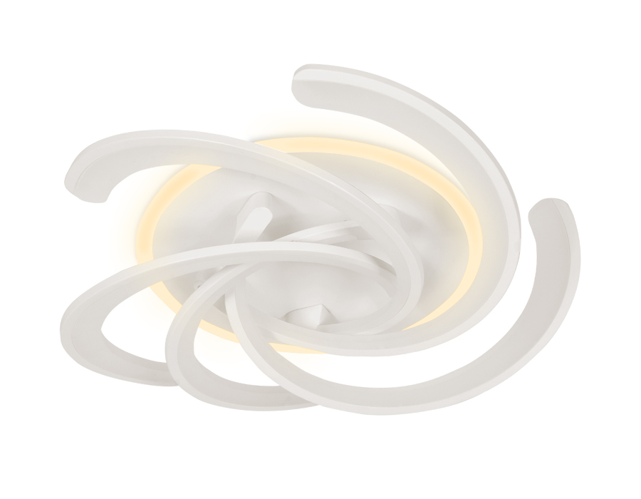 Потолочный светодиодный светильник Ambrella FA505/5 WH белый 180W+38W D600*170 (ПДУ РАДИО 2.4)