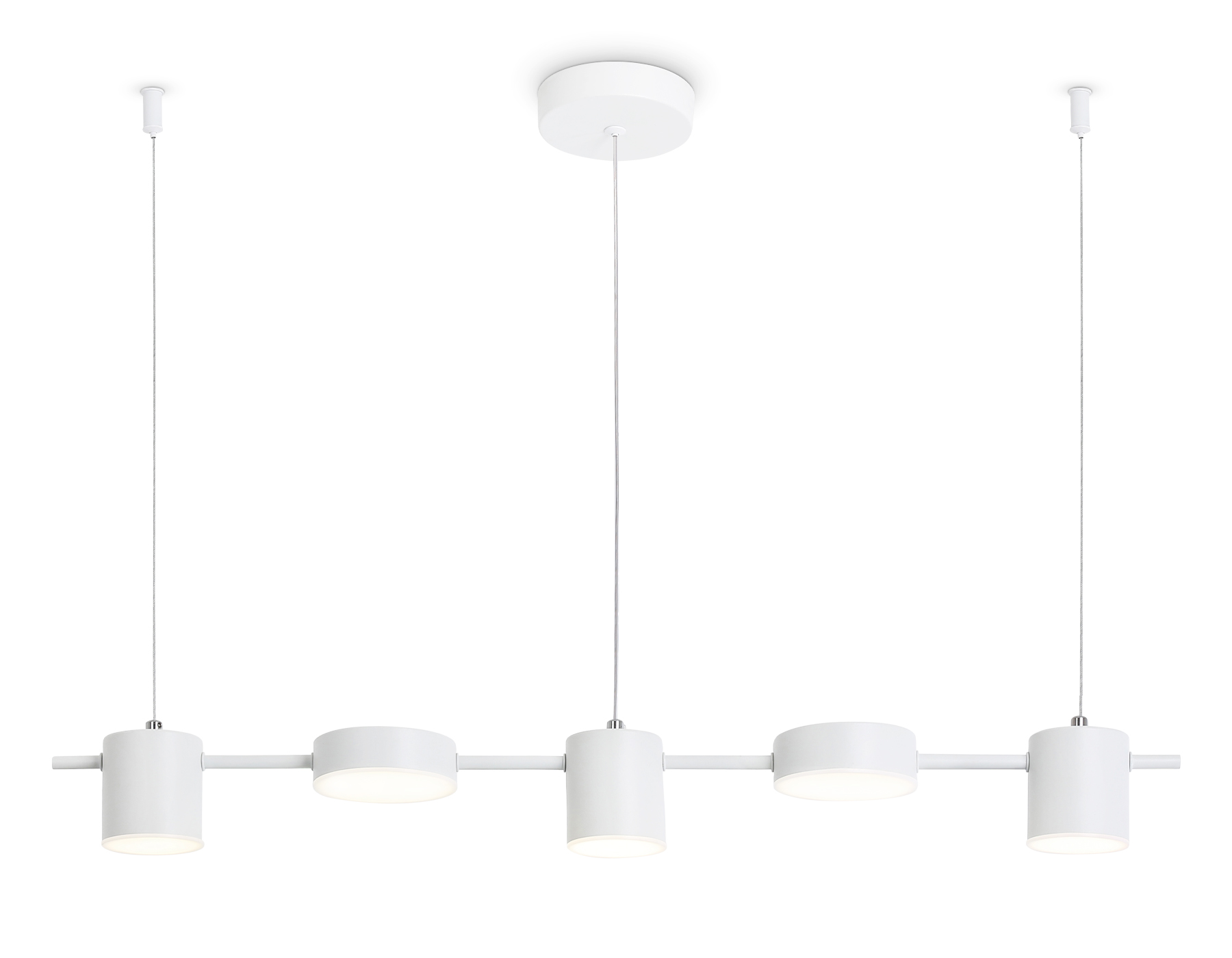 Подвесной светильник Ambrella FL51678/5 WH белый 3000K/4200K/6400K 25W 790*100*1000 (Без ПДУ) Подвесной светильник Ambrella FL51678/5 WH белый 3000K/4200K/6400K 25W 790*100*1000 (Без ПДУ)