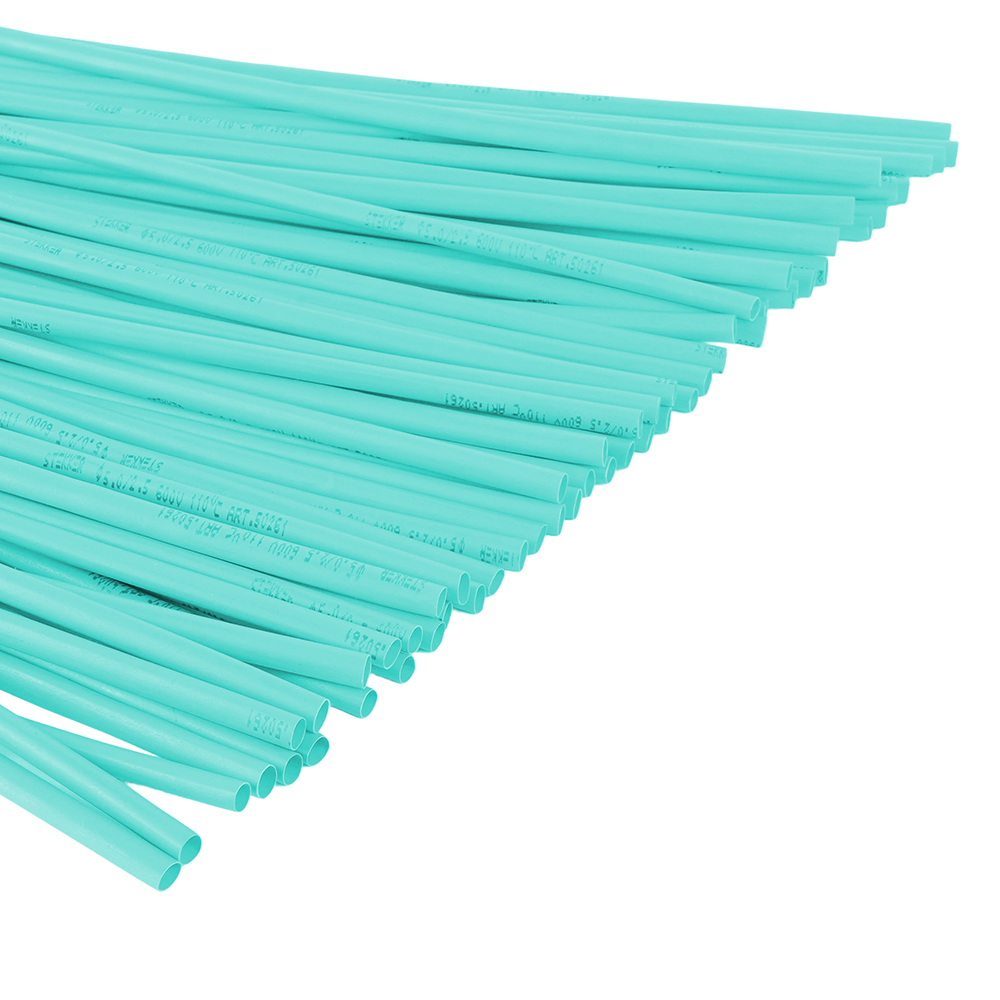 Термоусадочная трубка STEKKER 4,0/2,0 мм, длина 100 см., усадка 2:1, зеленый HST-420-100GN