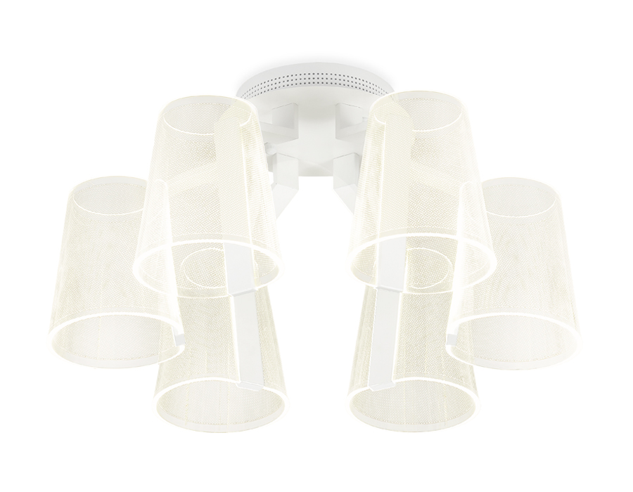 Потолочная светодиодная люстра Ambrella с пультом AK4031/6 WH белый 96W