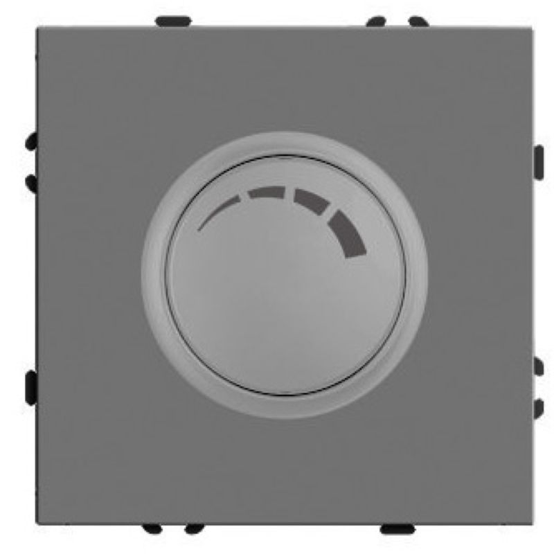 Выключатель диммирующий (механизм), STEKKER, 250В, 500W, серия Эмили, RSW10-5106-10, платиново-серый, soft touch