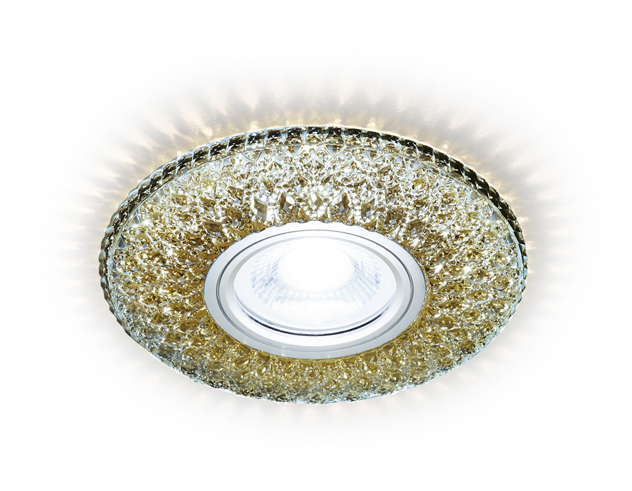 Встраиваемый светильник Ambrella S333 CF/WR хром/кофе/MR16+3W(LED WARM 3000K)