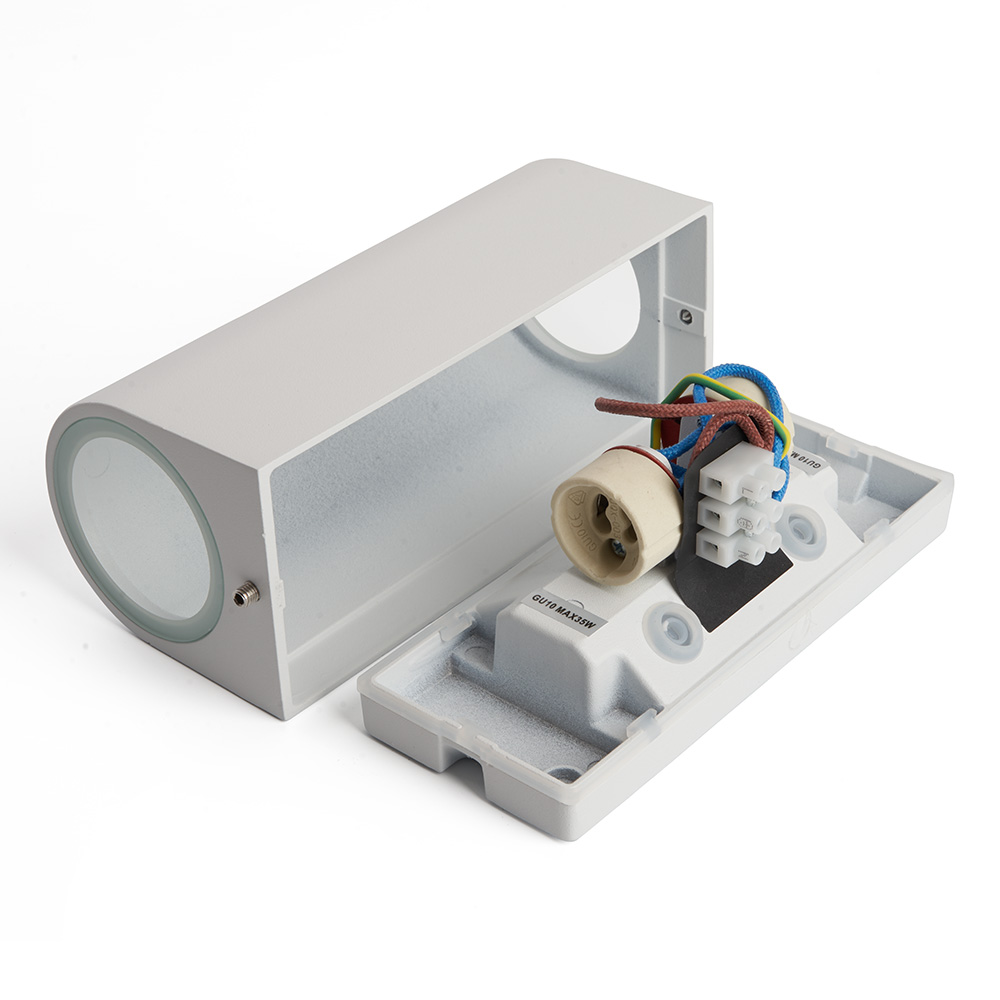 Светильник садово-парковый Feron DH015,на стену, 2*GU10 230V, серый Светильник садово-парковый Feron DH015,на стену, 2*GU10 230V, серый