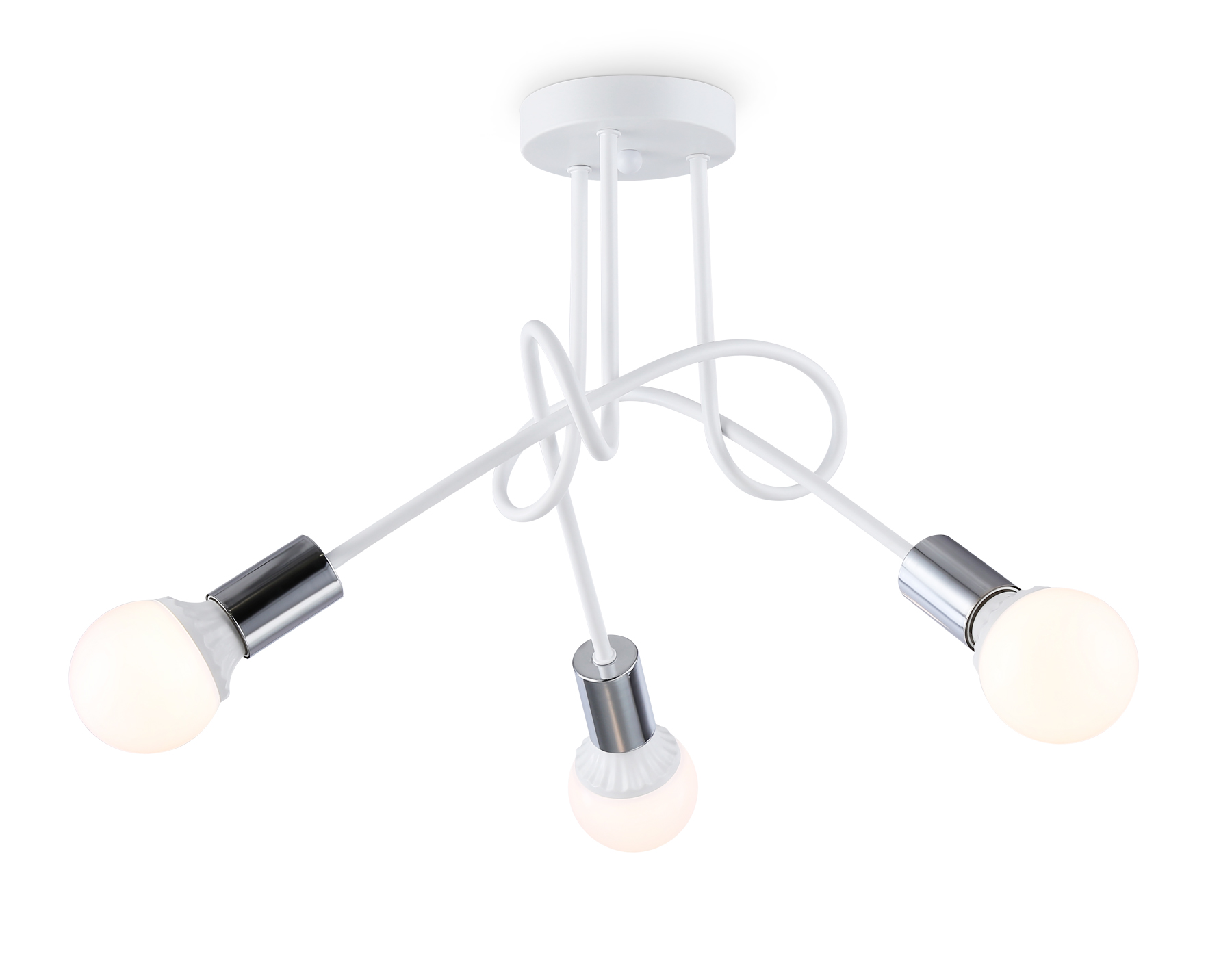 TR80414/3 WH/CH белый/хром E27/3 max 60W D670*370