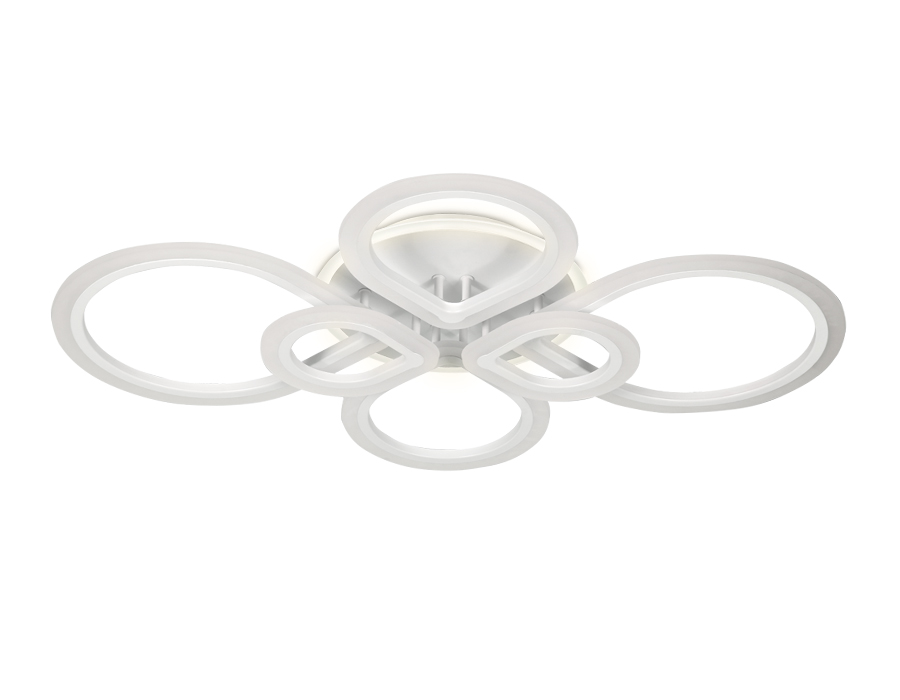 Потолочный светодиодный светильник  Ambrella  FA522/6 WH белый 160W+28W 820*650*120 (ПДУ РАДИО 2.4)