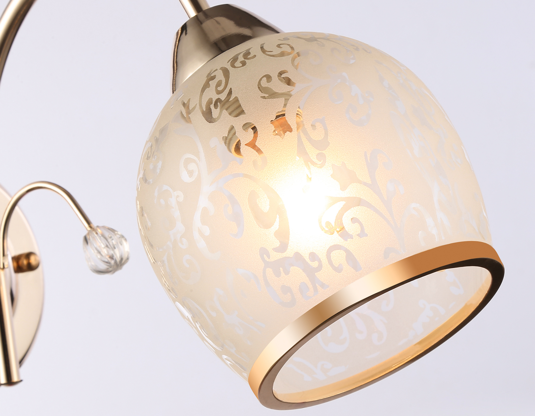 Настенный светильник TR3195 GD/CL/FR золото/прозрачный/белый матовый E27 max 40W 190*110*290