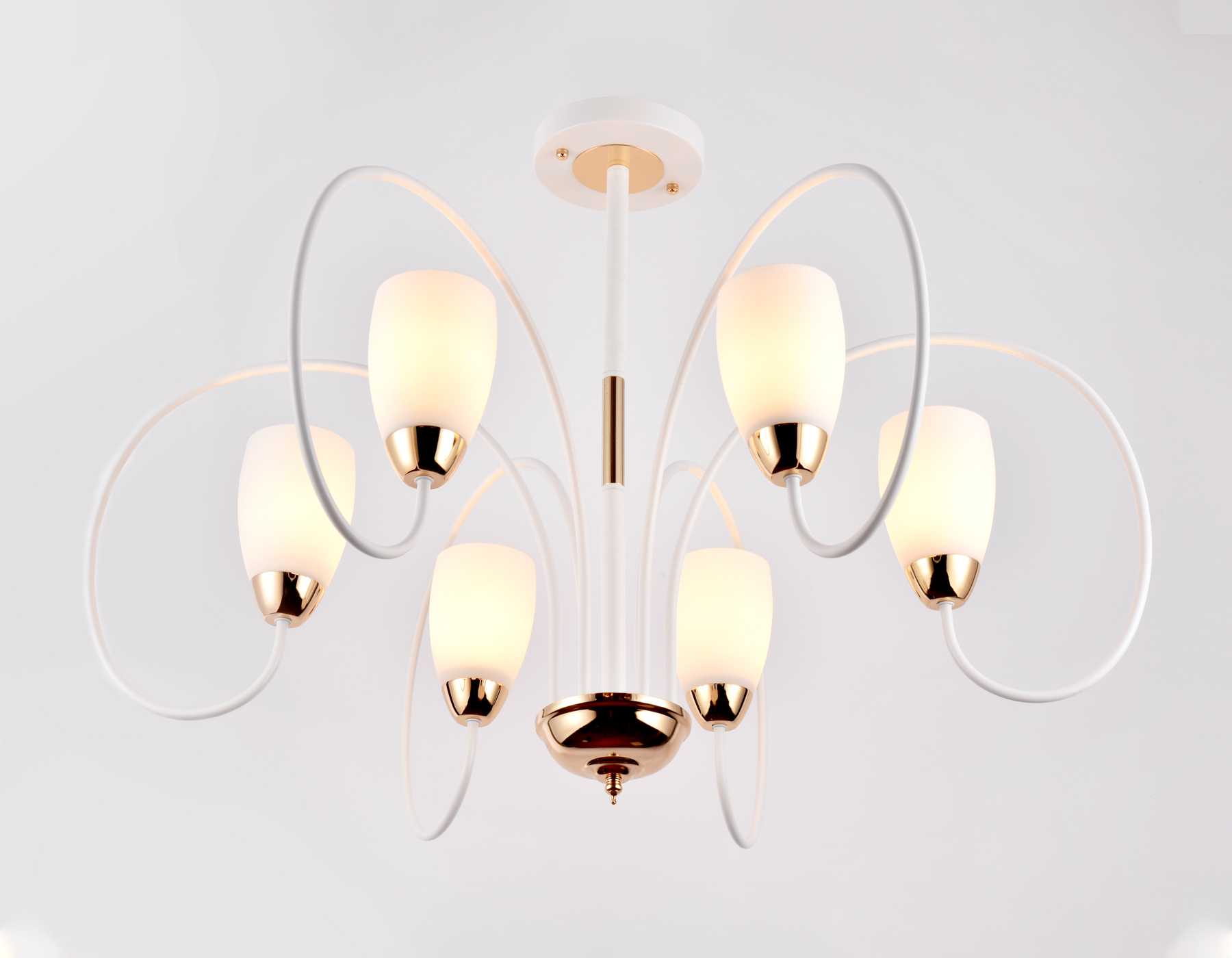 Подвесная люстра Ambrella TR3125 белый/золото E27 max 40W D850*600