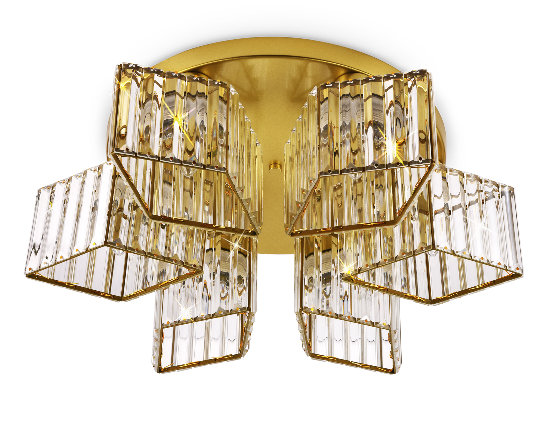 Потолочный светильник Ambrella TR5211/6 GD/CL золото/прозрачный E27/6 max 40W D550*180 Потолочный светильник Ambrella TR5211/6 GD/CL золото/прозрачный E27/6 max 40W D550*180