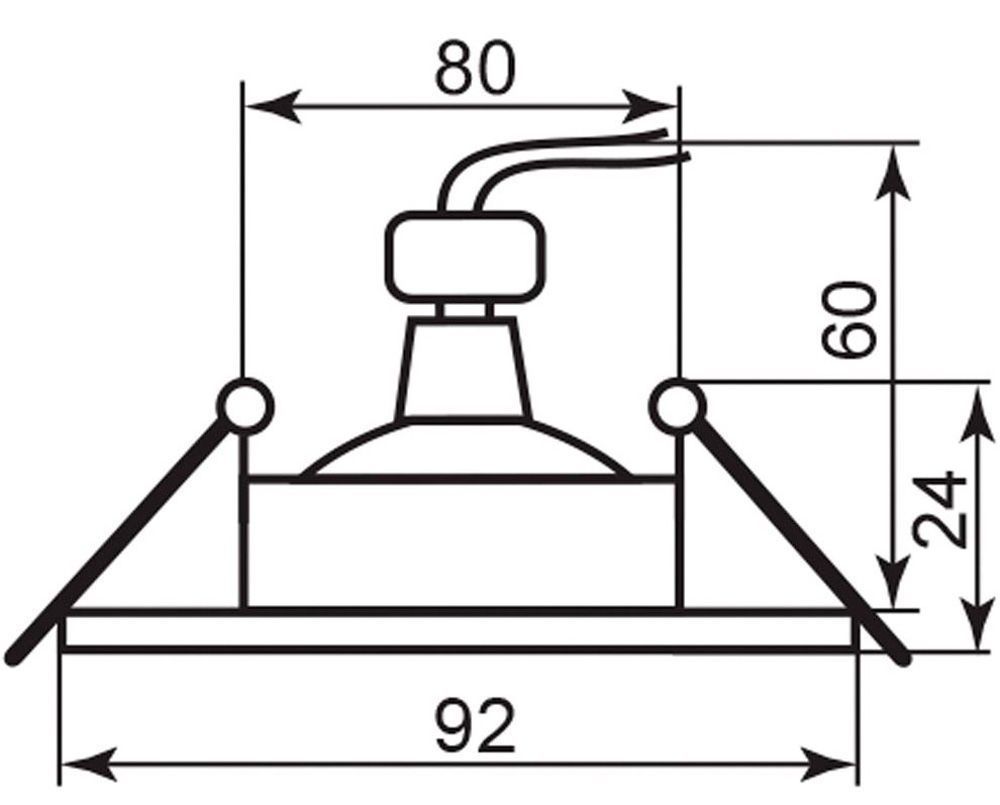 Светильник встраиваемый Feron DL272 потолочный MR16 G5.3 алюминий-хром