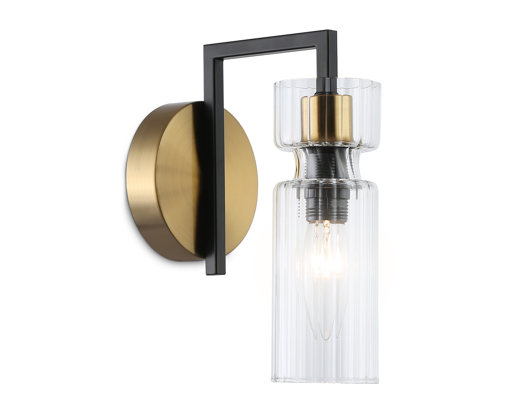 LH56119 BK/BS/CL черный/латунь/прозрачный E14 max 40W 150*100*210 LH56119 BK/BS/CL черный/латунь/прозрачный E14 max 40W 150*100*210