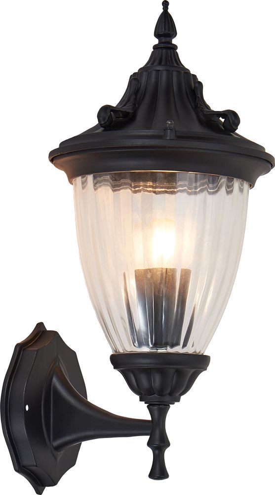 Светильник садово-парковый Feron PL582 на стену вверх 60W 230V E27, черный Светильник садово-парковый Feron PL582 на стену вверх 60W 230V E27, черный