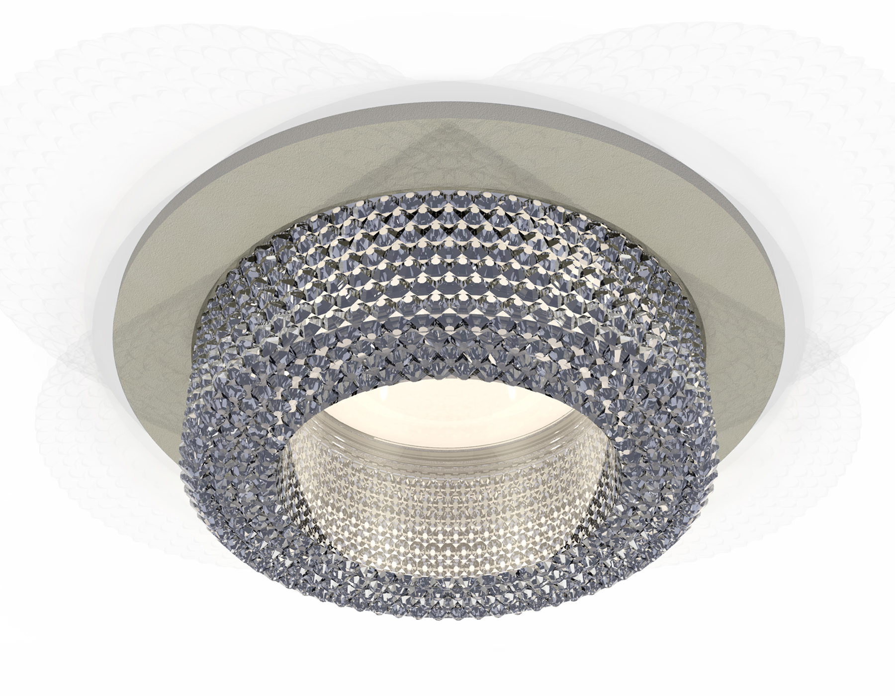 Встраиваемый светильник XC7623020 SGR/CL серый песок/прозрачный MR16 GU5.3 (C7623, N7191)