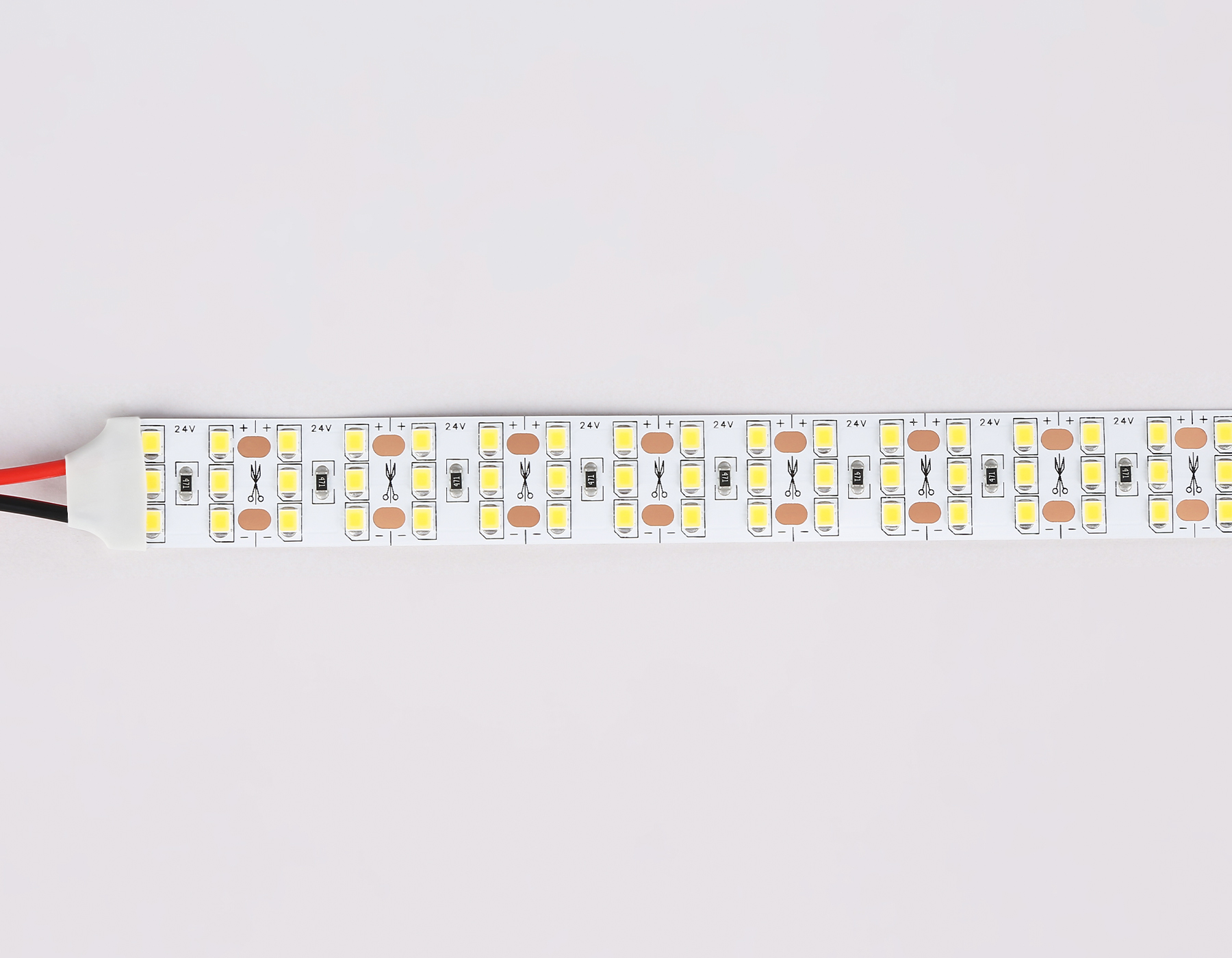GS3902 2835 324Led/ 26W m/ 24V IP20 4500K/ 5000*18*1.2mm (2 конт.)