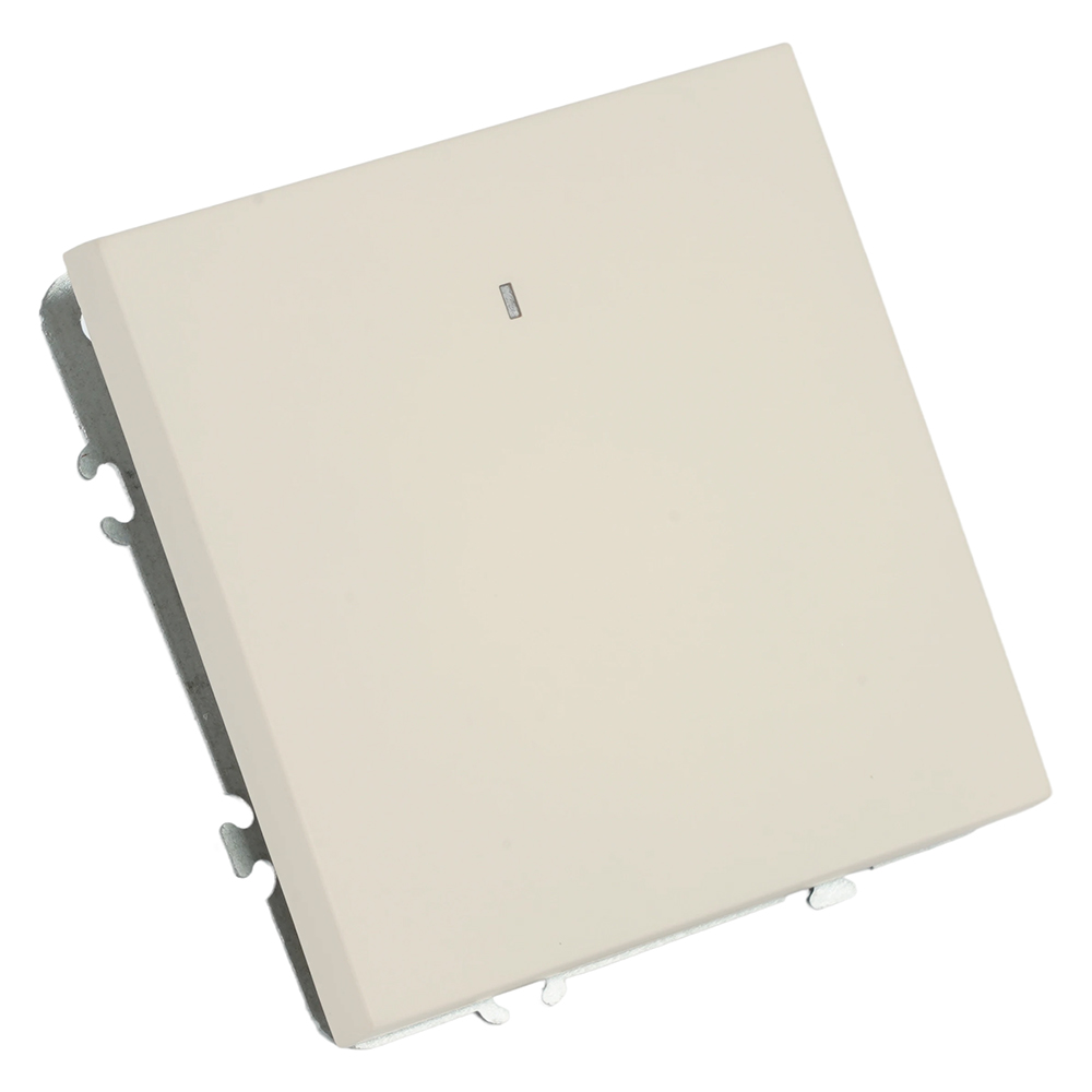 Выключатель 1-клавишный c индикатором (механизм), STEKKER, 250В, 10А, серия Эмили, RSW10-5101-08, кашемир, soft touch