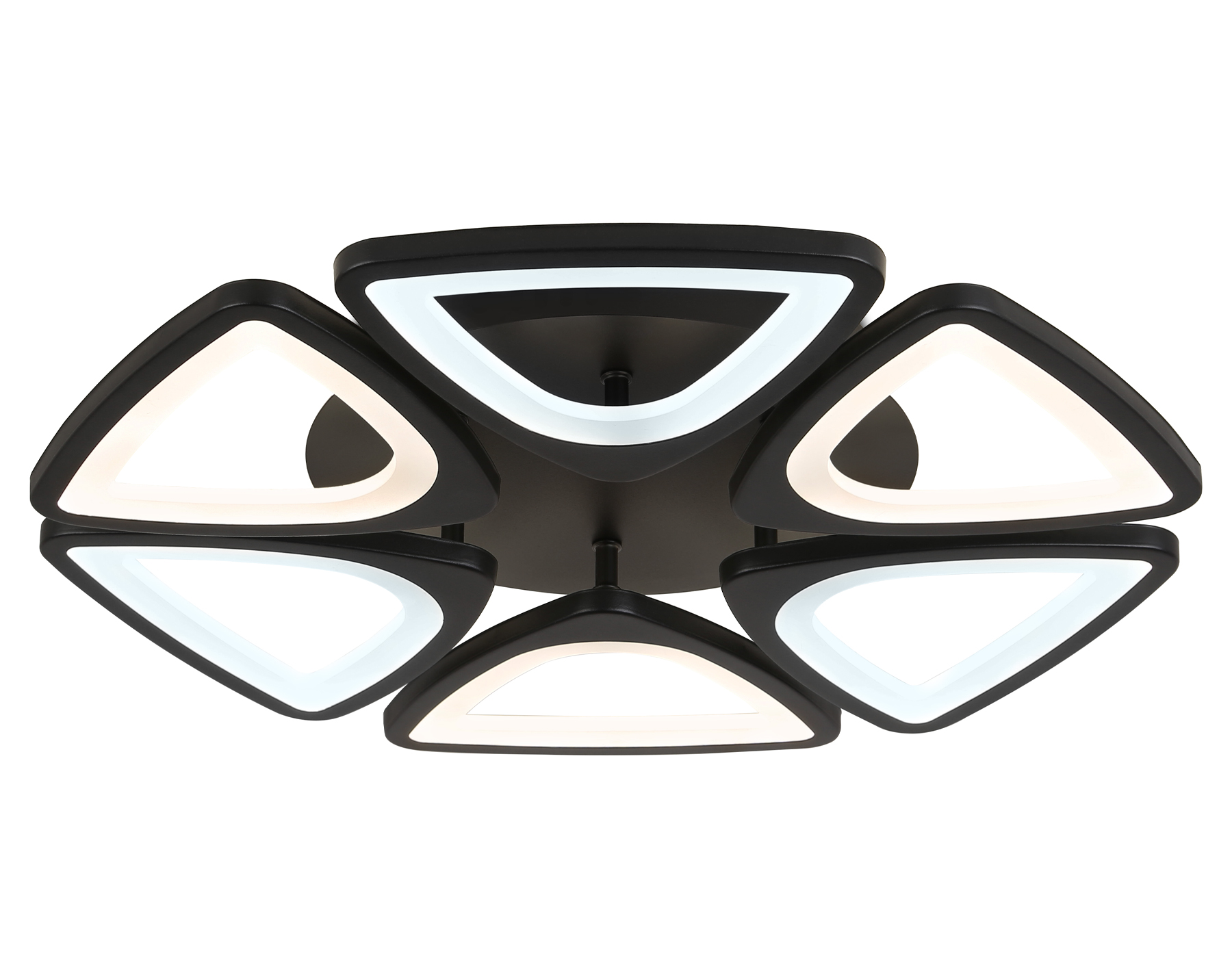 Потолочный LED светильник FA4495/6 BK черный 84W 4200K/3000K+6400K/6400K+3000K D450*80 (ПДУ ИК)