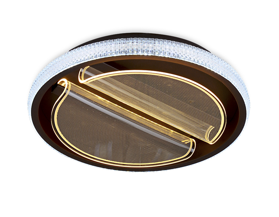 Потолочный светодиодный светильник Ambrella FA604 CF кофе 88W (ПДУ РАДИО 2.4)