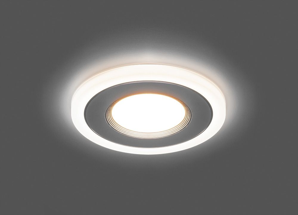 Светодиодный светильник Feron AL2770 встраиваемый 9W 4000K и подсветка 4000К белый