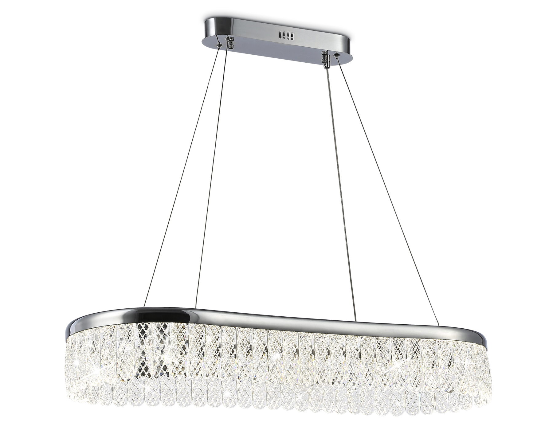 Подвесной LED светильник TR49733 CH хром 38W 3000K/4200K/6400K 800*300*980 (Без ПДУ)