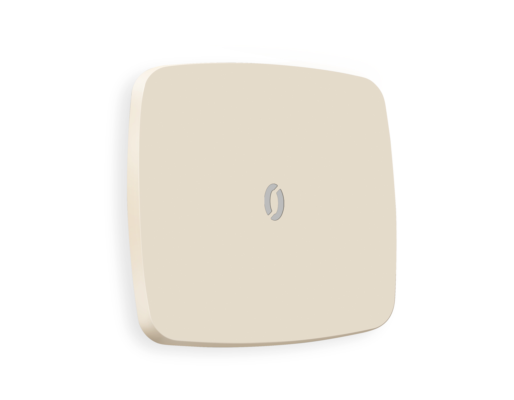 OP3220 Лицевая панель OMEGA (Бежевый матовый) для 1-кл  выключателей с подсветкой QUANT