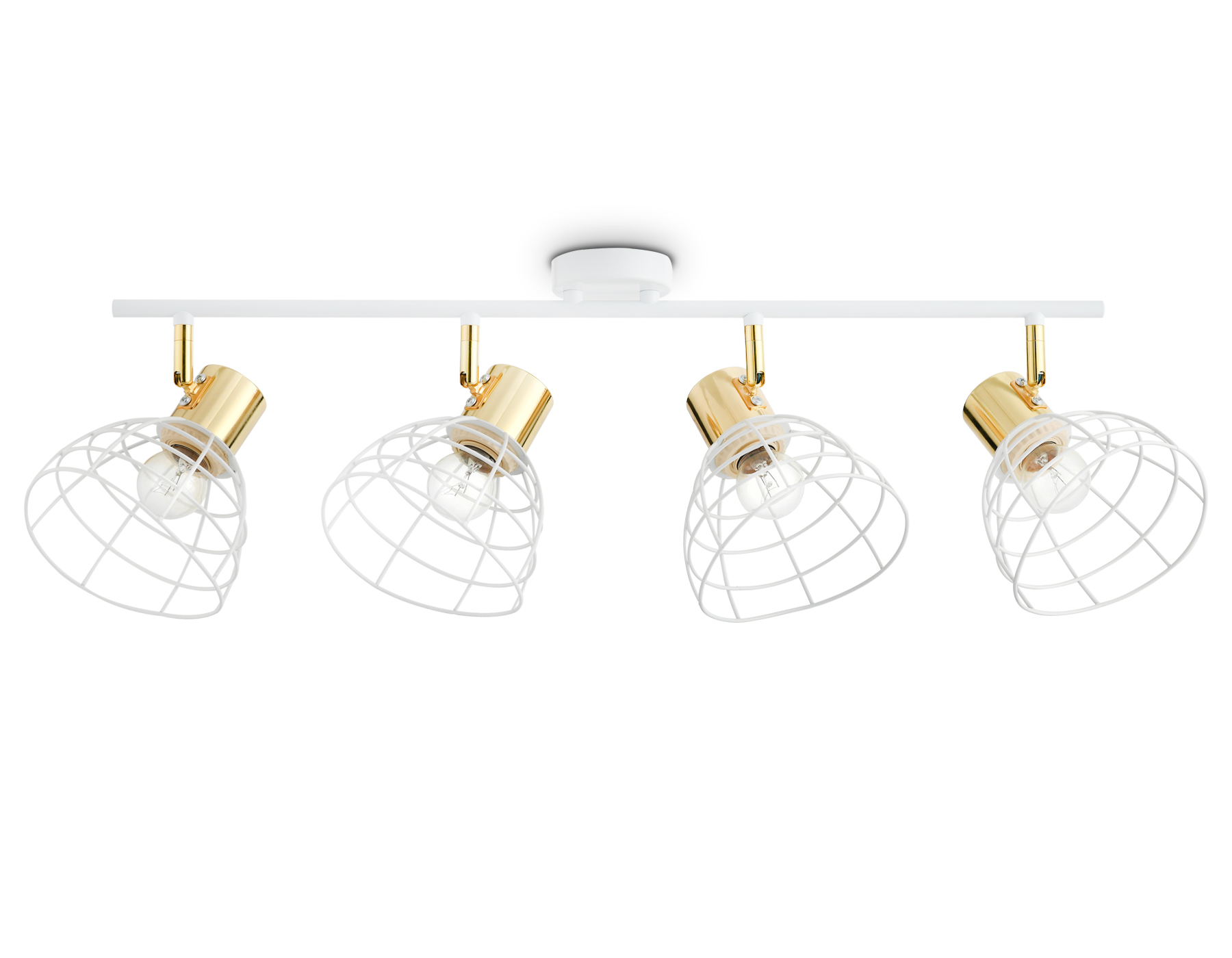 Настенно-потолочный спот Настенно-потолочный спот TR8603/4 WH/GD белый/золото E27*4 max 40W 465*154*230