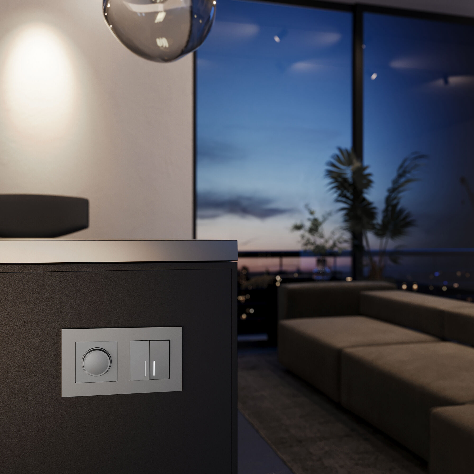 W0022965/ Рамка на 2 поста Slab (серебро софт)