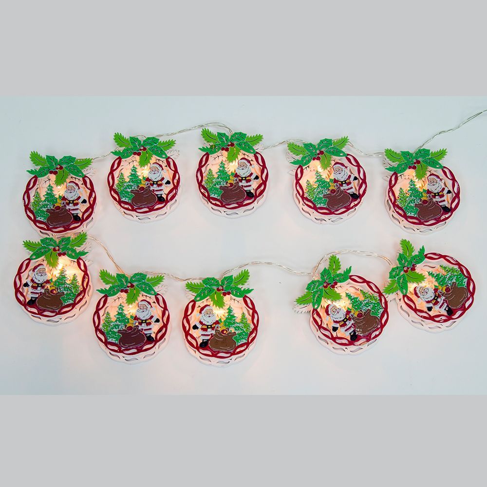 Светодиодная гирлянда Feron CL121 фигурная 1,2 м+0.3м теплый белый с питанием от батареек