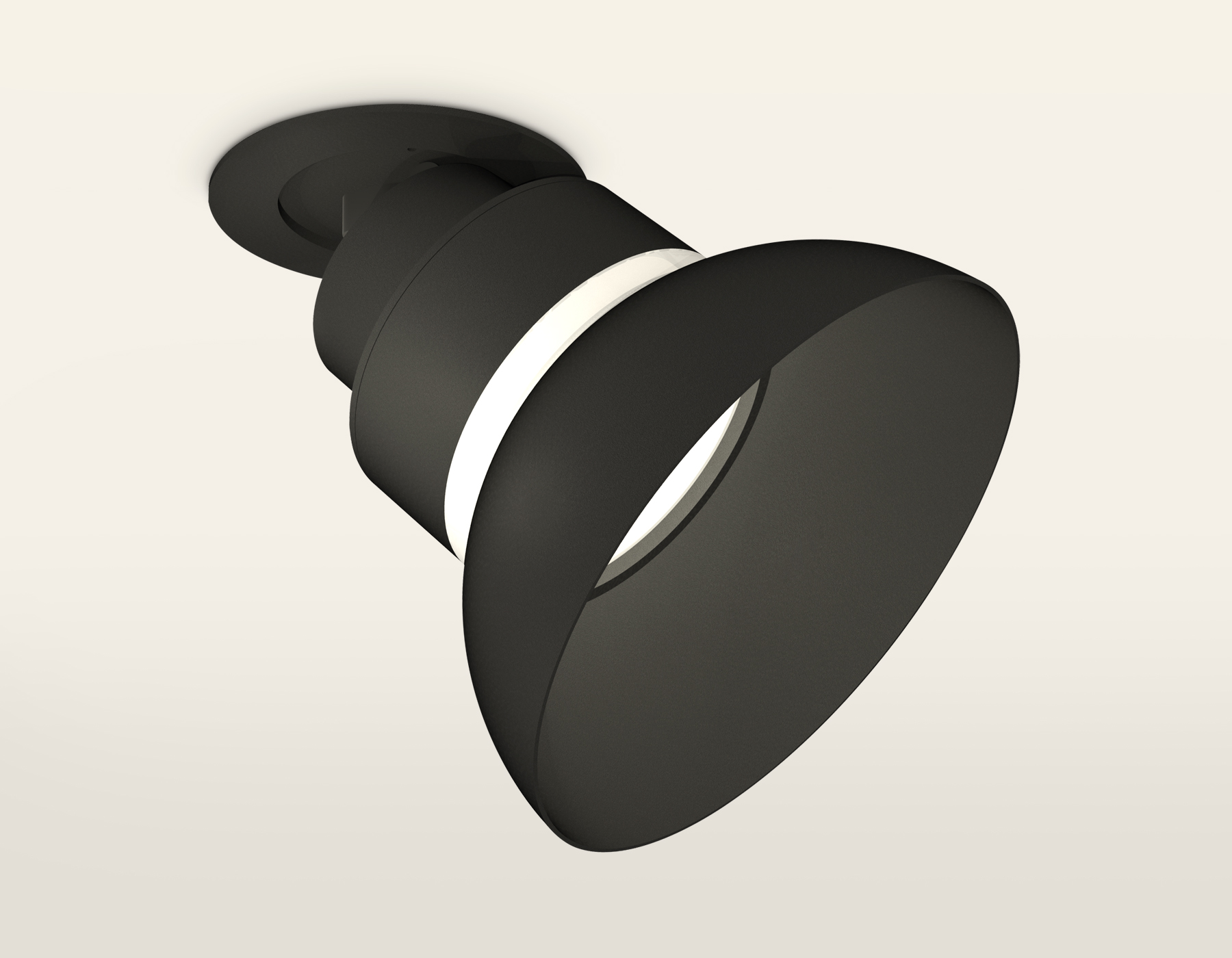 Накладной поворотный спот Ambrella XM8102600 SBK/FR черный песок/белый матовый GX53 (A2242, A2106, C8102, N8141)