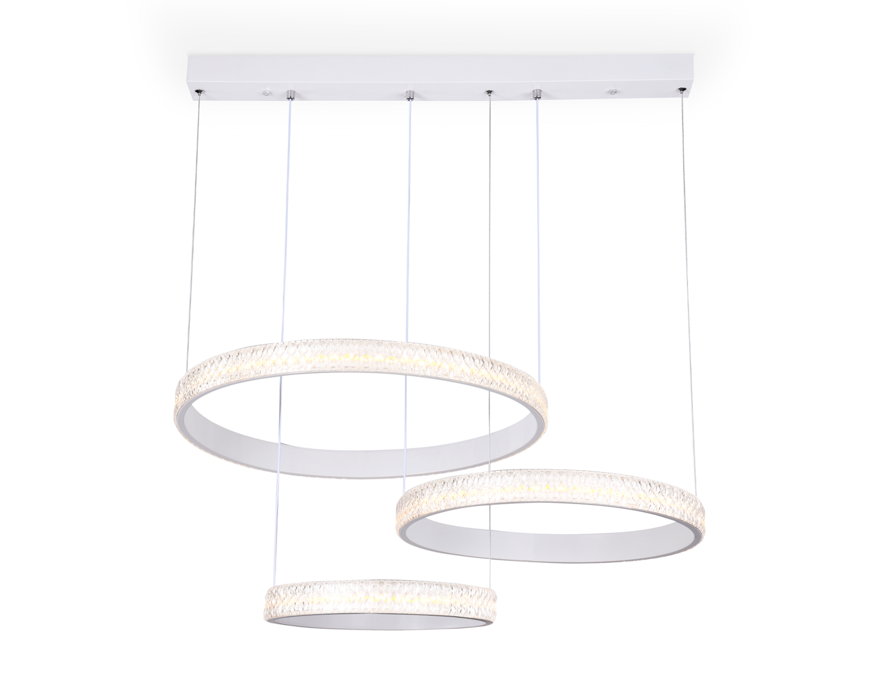 Потолочный светодиодный светильник с пультом Ambrella FA6161 WH белый 99W 720*500*900 (ПДУ РАДИО 2.4)