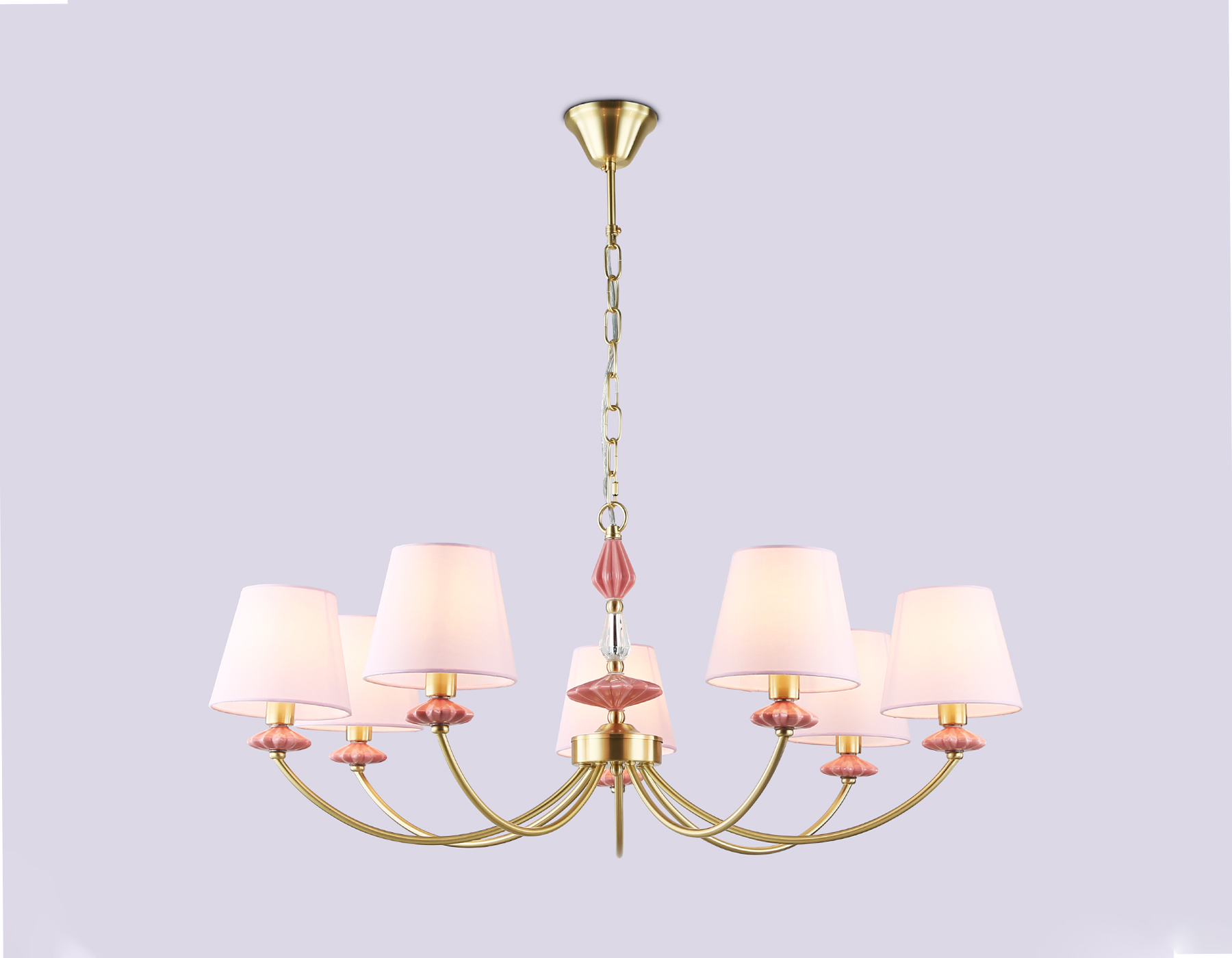 LH75025/7 GD/PI золото/розовый E14/7 max 40W D890*800