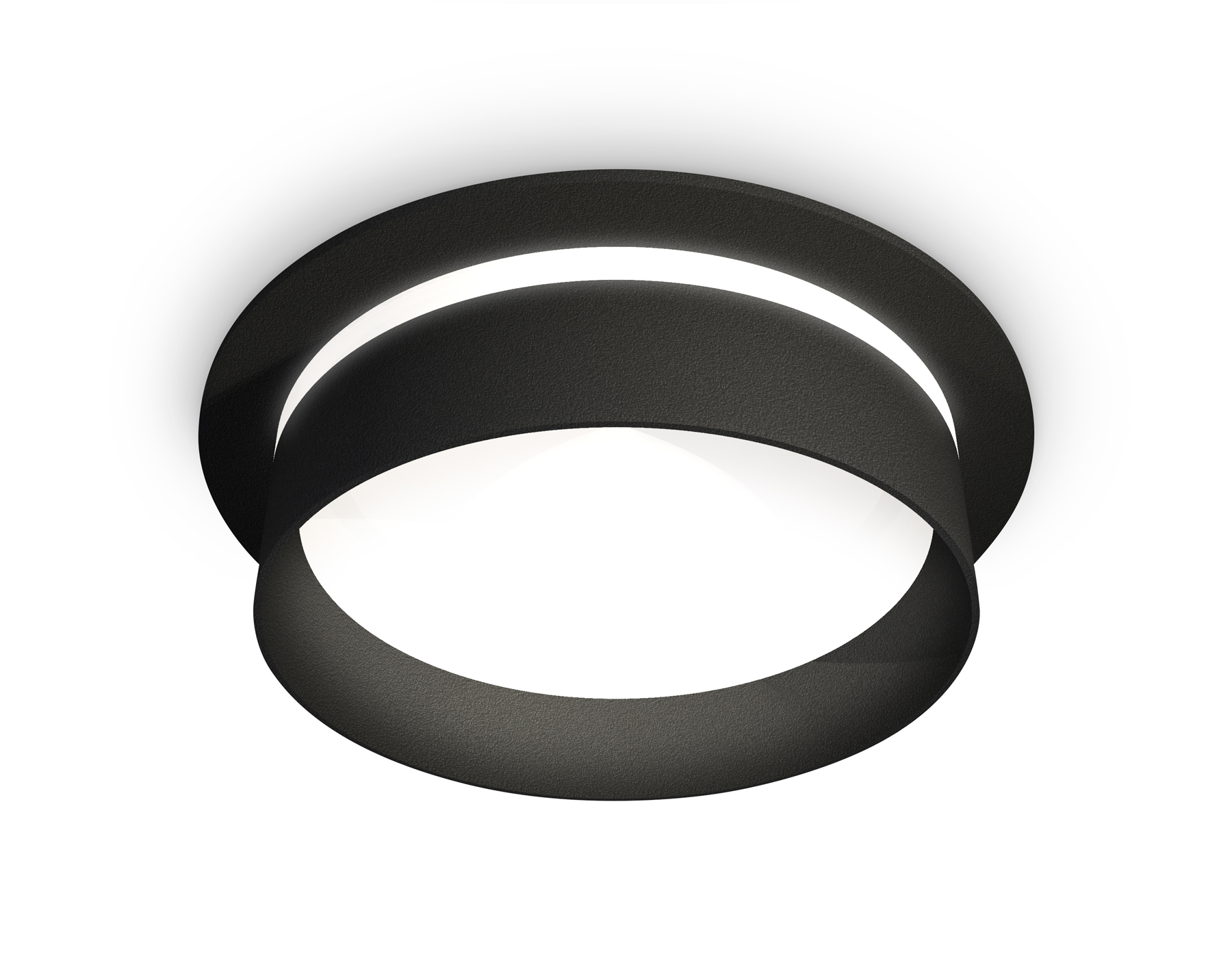 Встраиваемый светильник XC8051020 SBK/FR черный песок/белый матовый GX53 (C8051, N8462)