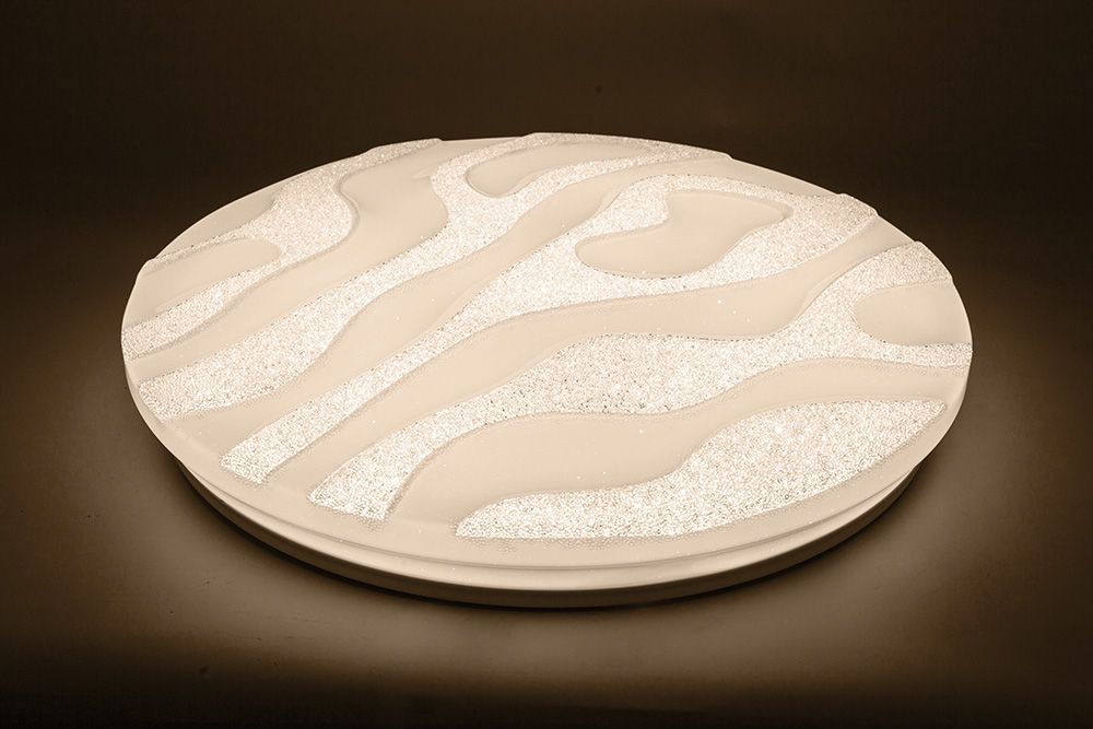 Светодиодный управляемый светильник накладной Feron AL5450 Waves тарелка 70W 3000К-6500K белый