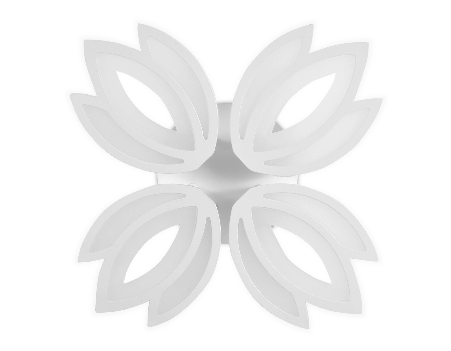 Потолочный светодиодный светильник Ambrella FA455/4 WH белый 80W 3000K/6400K 530*530*90 (Без ПДУ)