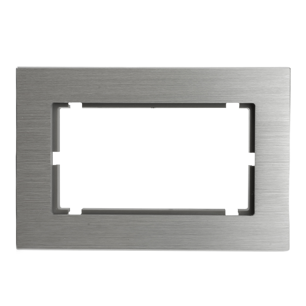 Рамка 2-местная (без перемычки), металл, STEKKER, MFR00-7012-03, серия Катрин, серебро