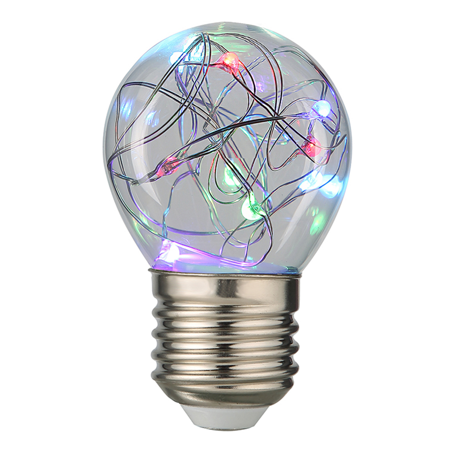 Лампа светодиодная GENERAL G45SW 1W E27 RGB (661007) Лампа светодиодная GENERAL G45SW 1W E27 RGB (661007)