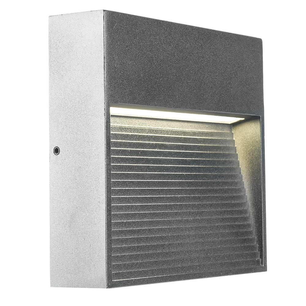 Светодиодный светильник Feron DH204-1 накладной 5W 4000K, IP65, серый