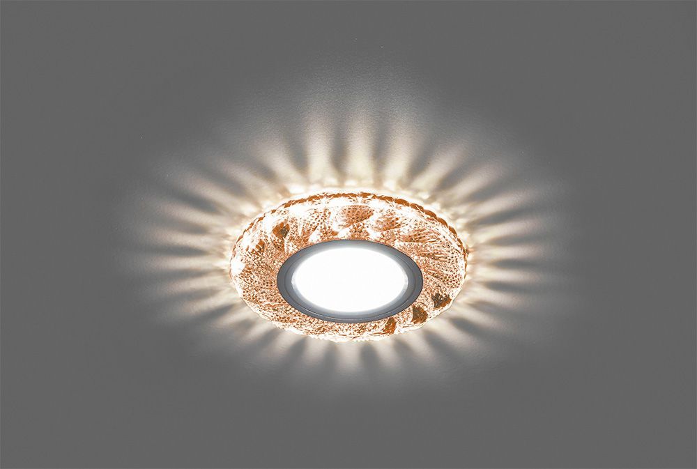Светильник встраиваемый с белой LED подсветкой Feron CD907 потолочный MR16 G5.3 коричневый