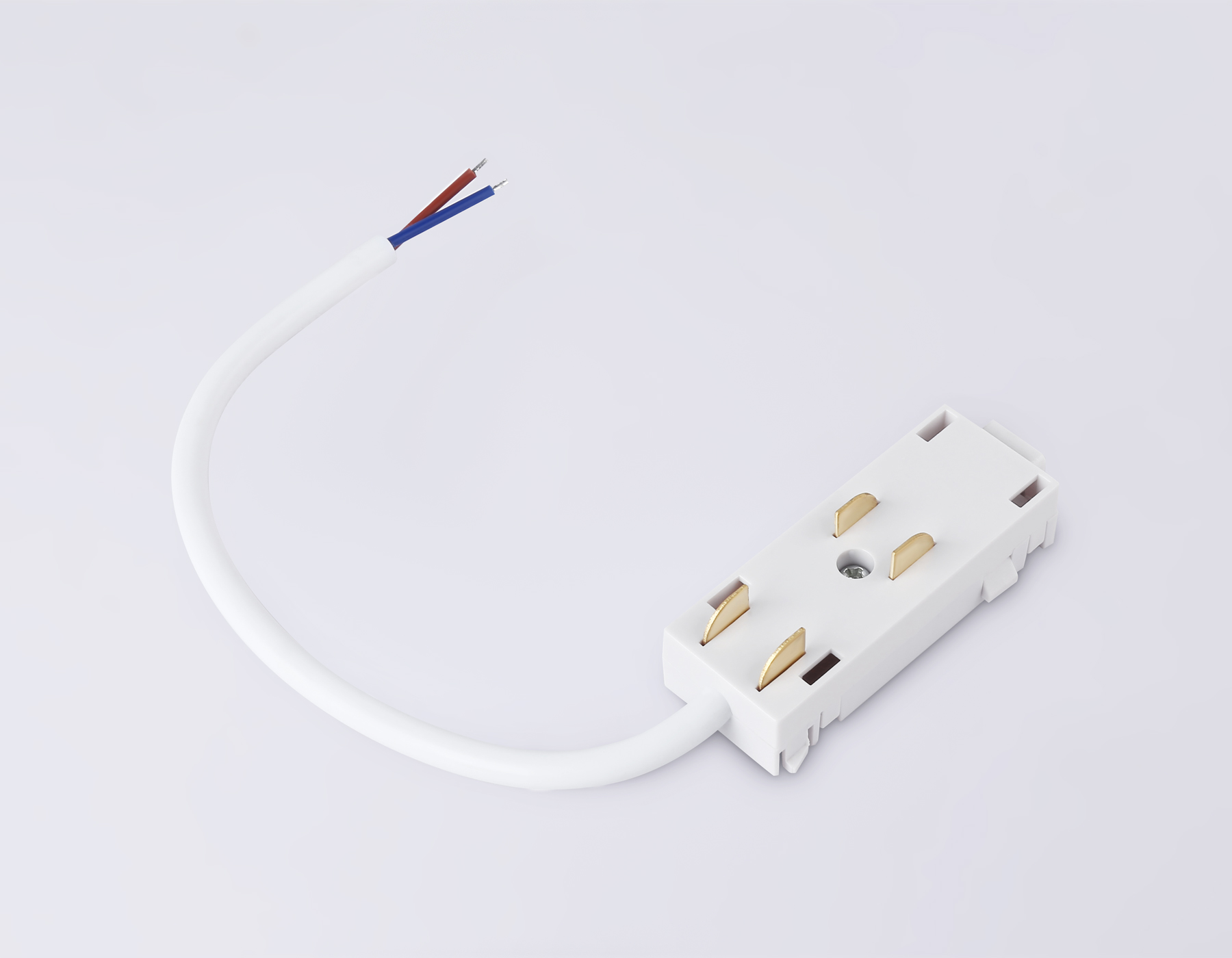 GL1101 WH белый ввод питания для шинопровода Magnetic 220V IP20 200*28.5*18