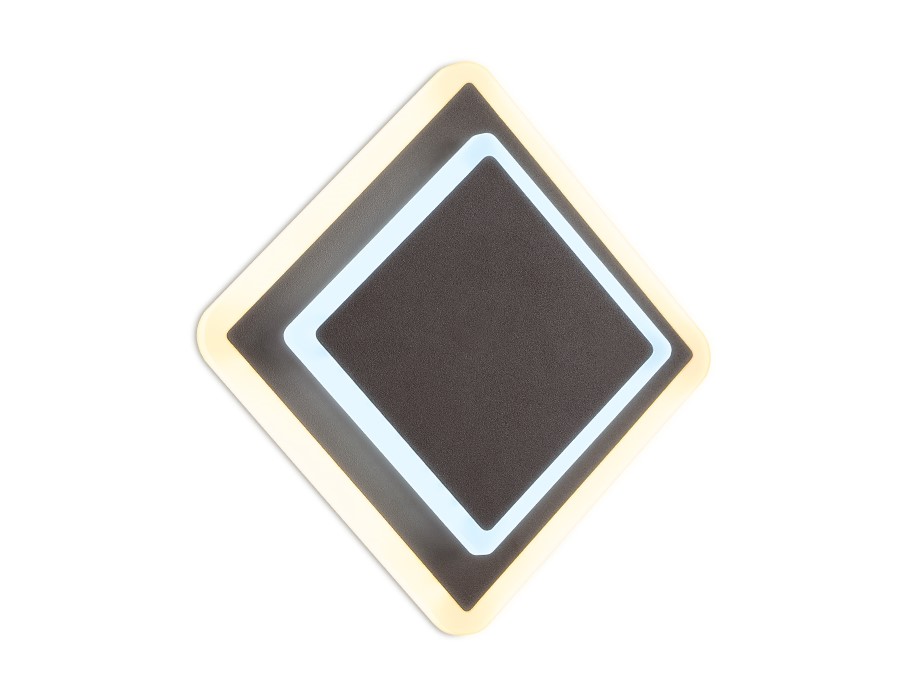 Настенный светодиодный светильник FW108 CF Ambrella кофе LED 3000K/6400K 18W 240*220*50