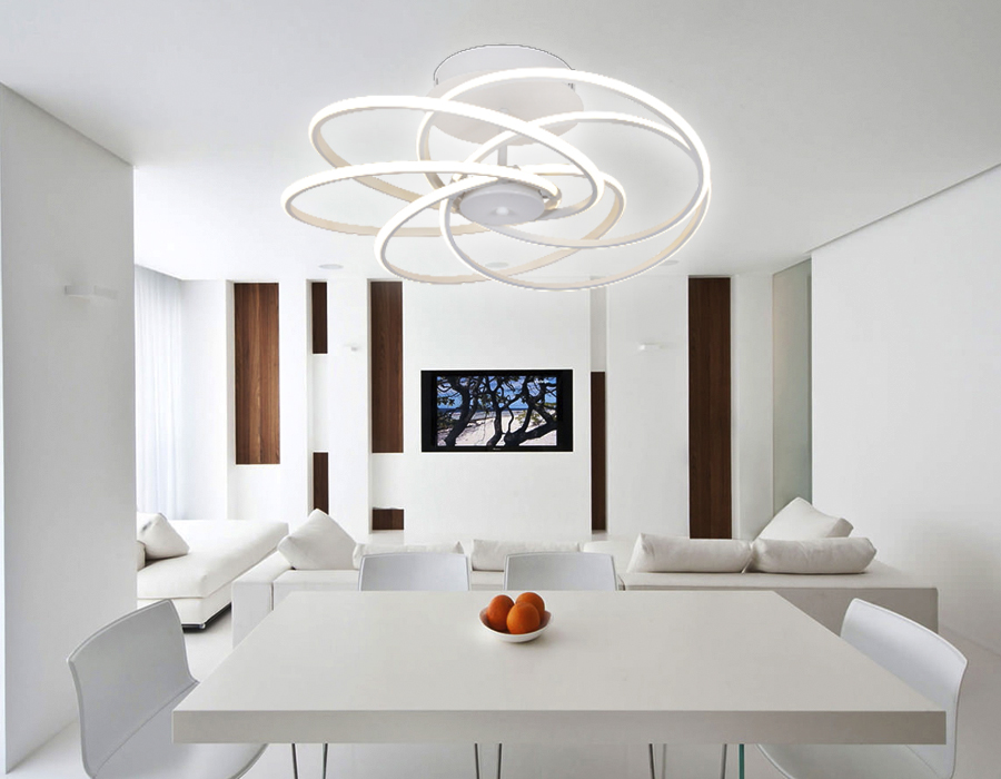 Светильник Ambrella FL440/5 WH 100W 4200K 550*550*260 (Без ПДУ)