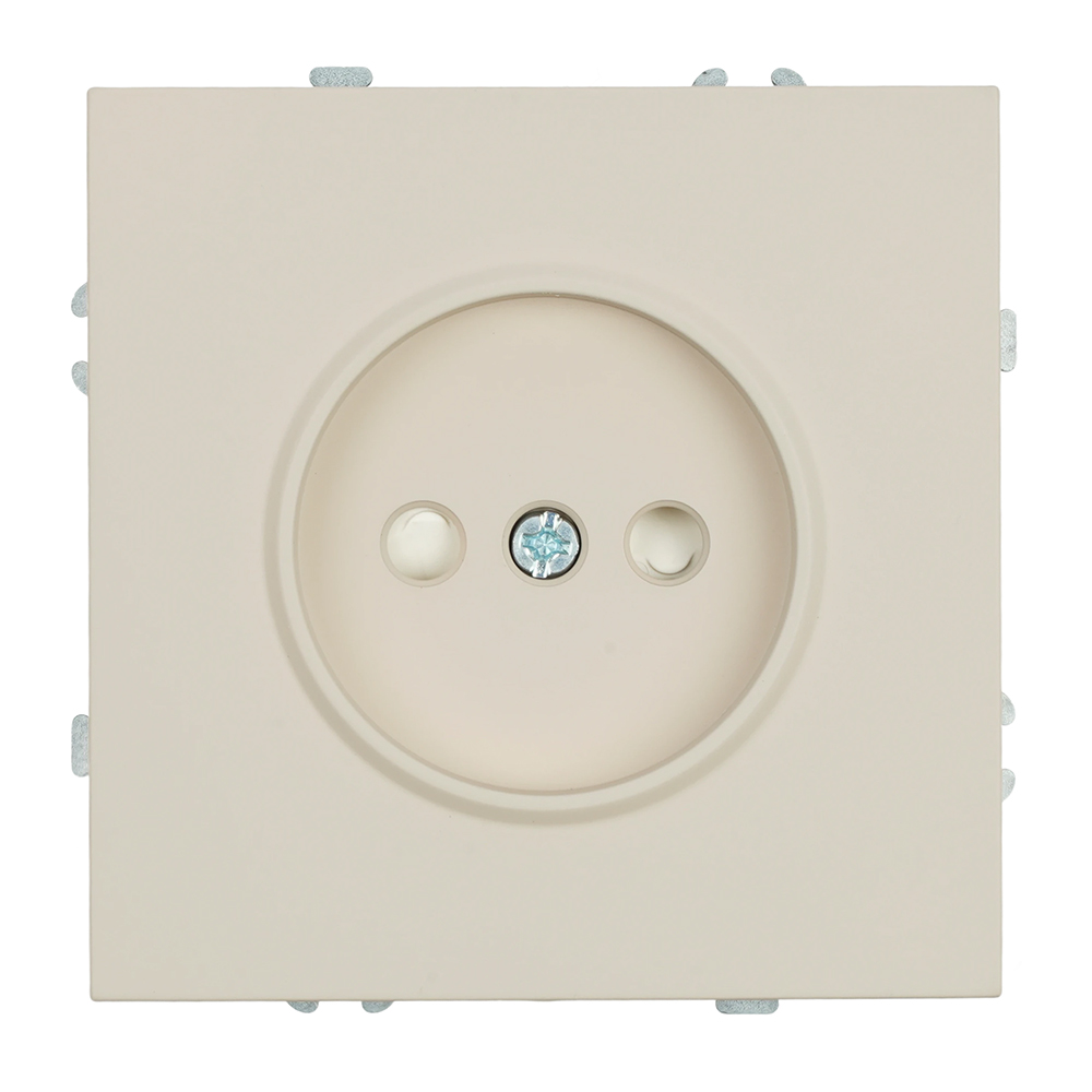 Розетка 1-местная с защитной шторкой (механизм), STEKKER, б/з, 250В, 16А, серия Эмили, RST16-5109-08, кашемир, soft touch
