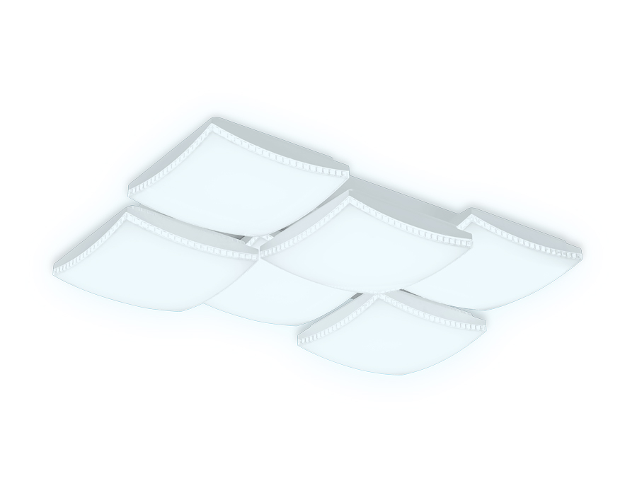 Потолочный светодиодный светильник с пультом Ambrella FP2326 WH белый 216W 810*540*145 (ПДУ РАДИО 2.4)