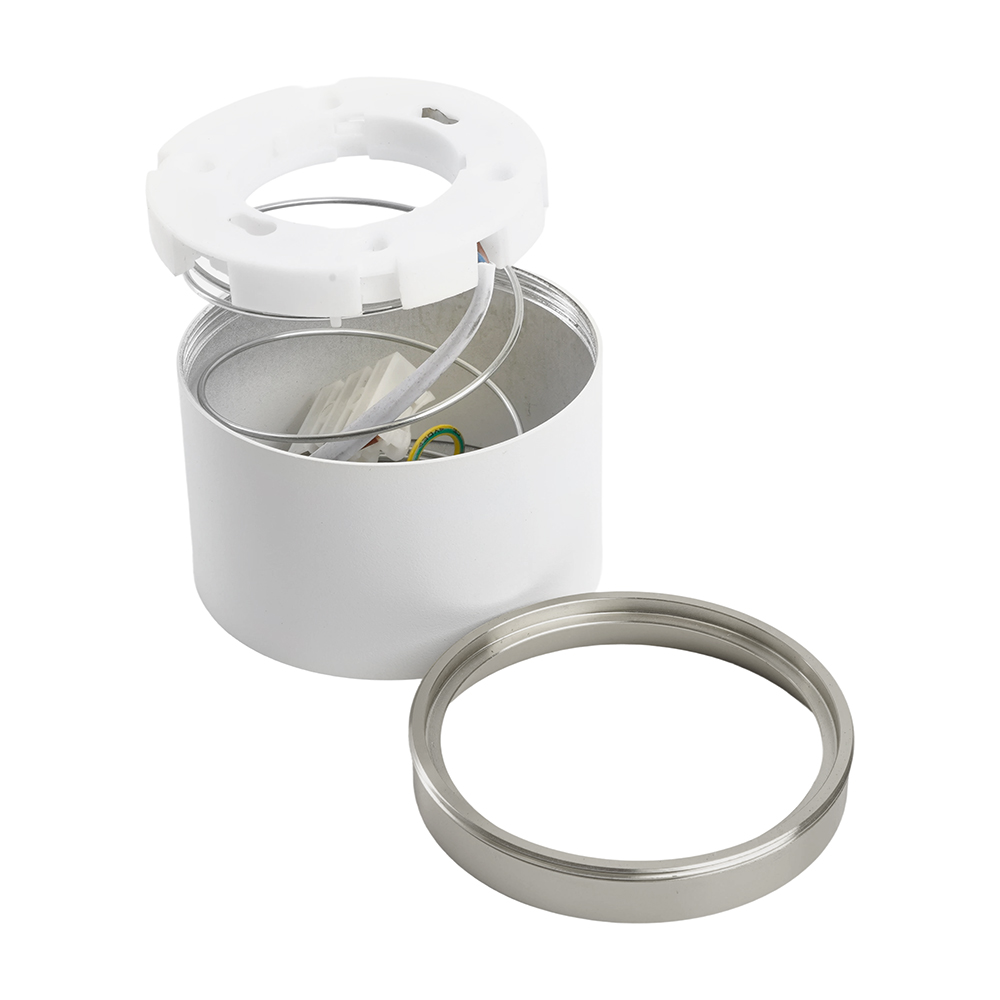 Светильник потолочный Feron Barrel DUET HL459  12W, 230V,GX53, белый + хром IP20