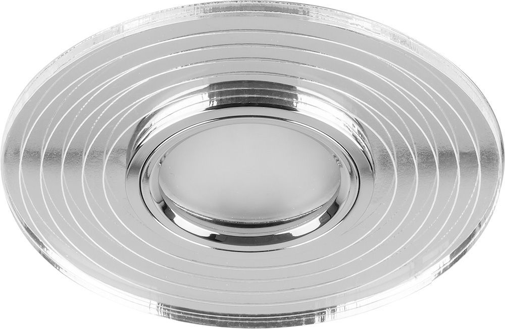 Светильник встраиваемый с белой LED подсветкой Feron CD980 потолочный MR16 G5.3 прозрачный