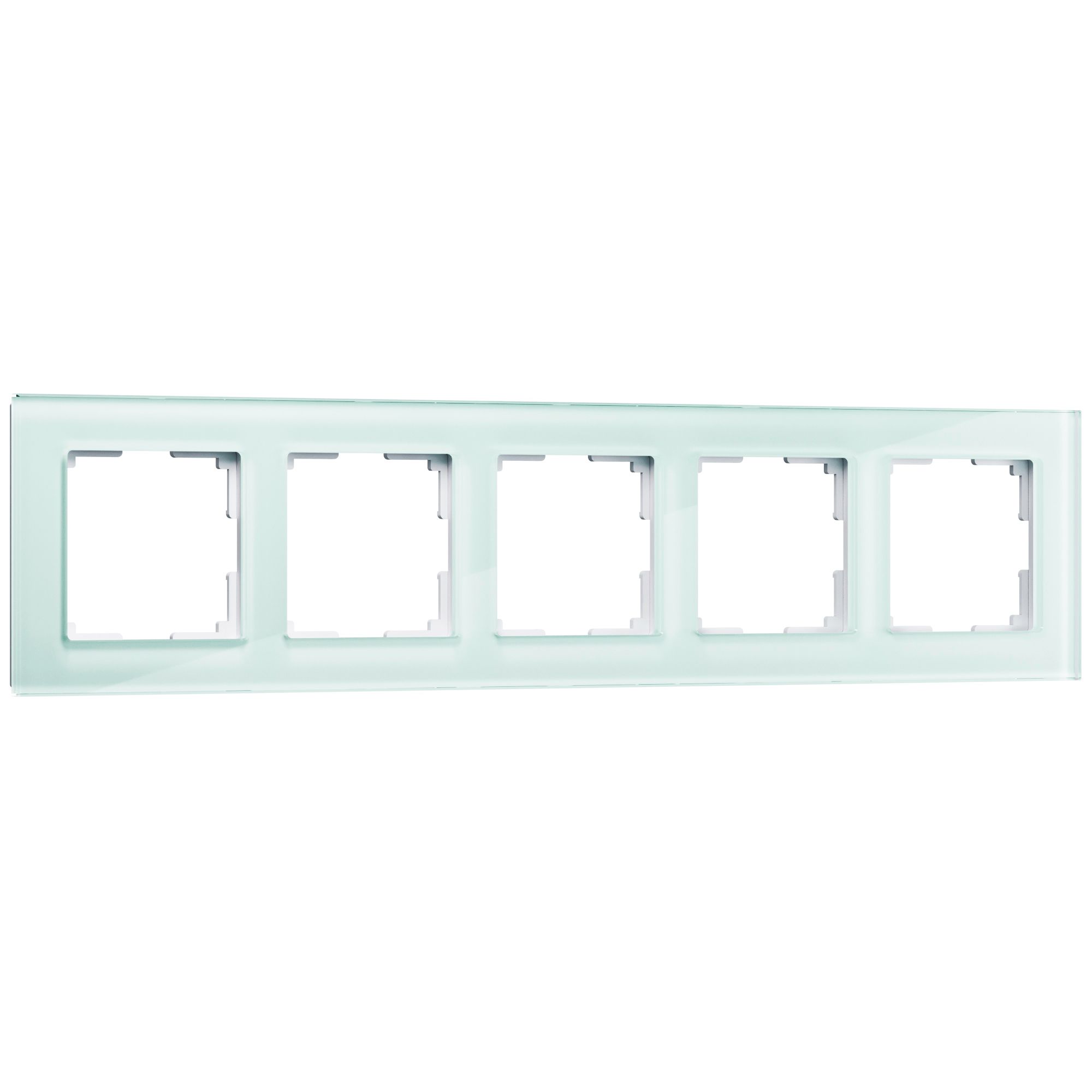 Рамка на 5 постов Werkel Favorit (натуральное стекло) WL01-Frame-05