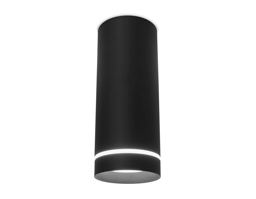 Накладной светодиодный светильник Ambrella TN286 SBK черный песок LED 4200K 9W D80*200