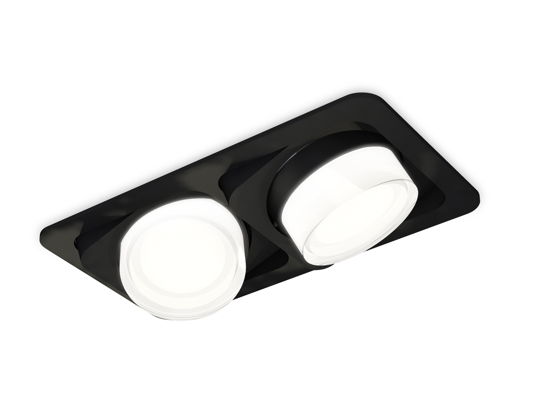 Встраиваемый поворотный светильник XC7664083 SBK/FR/CL черный песок/белый матовый/прозрачный MR16 GU5.3 (C7664, N7160)