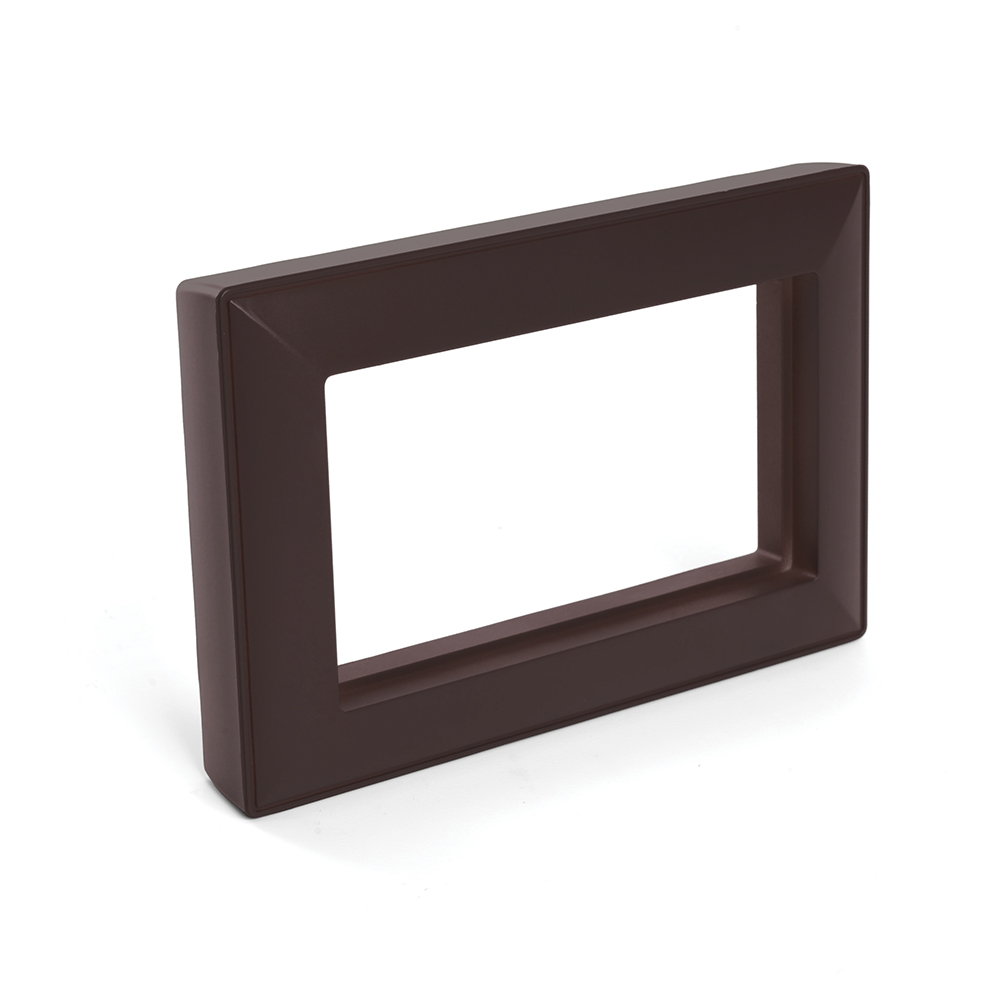 Рамка  2-местная (без перемычки),  пластик, STEKKER, PFR00-7012-04, серия Катрин, шоколад
