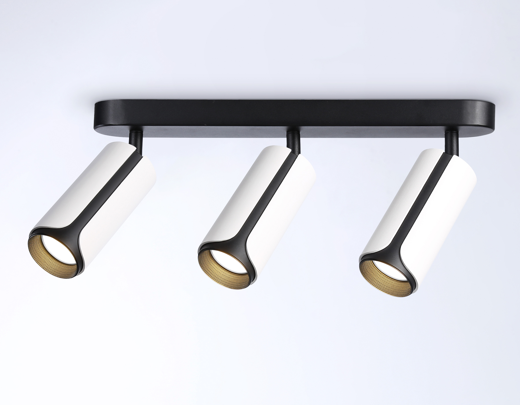 Настенно-потолочный поворотный спот Ambrella TN51603/3 WH/BK белый/черный GU10/3 380*60*195